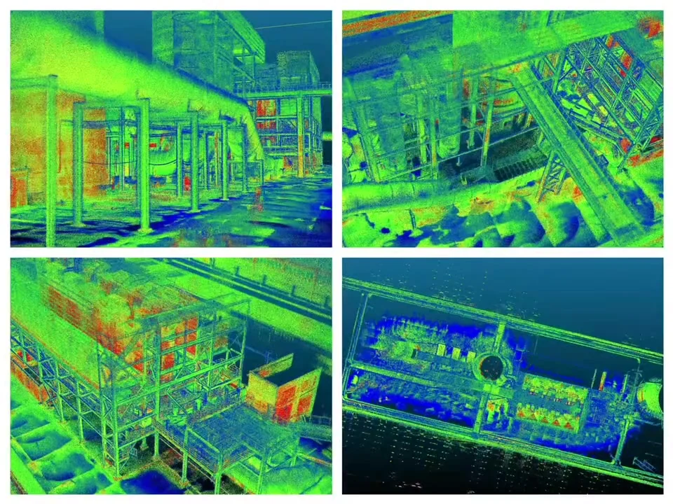 Colorized point-cloud output from handheld scanning