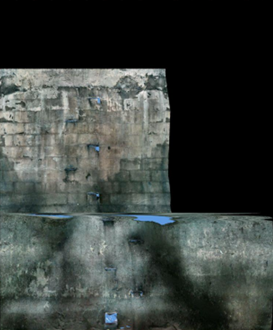 Unwrapped manhole wall image for reviewing and documenting surface conditions