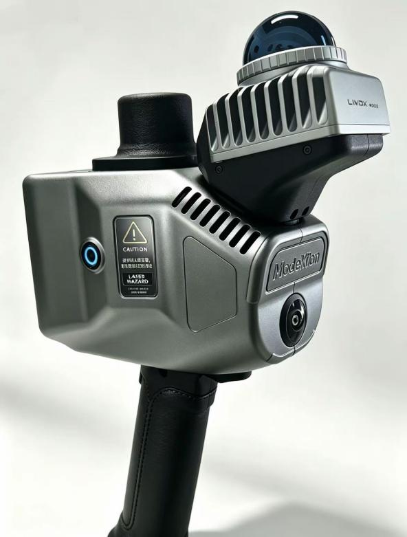 ModeXion handheld LiDAR SLAM scanner used to capture the underground garage